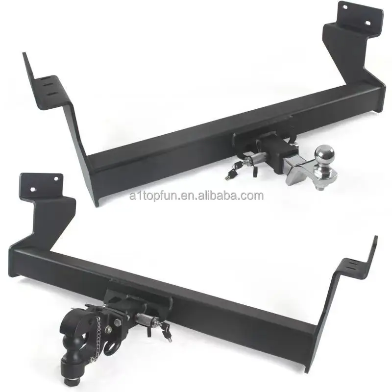 Trailer Rear Bumper Car 4x4 Off-road Refit Steel Tow Bar With 2inch Receivertrailer Hitch Pintle Hook Accessories