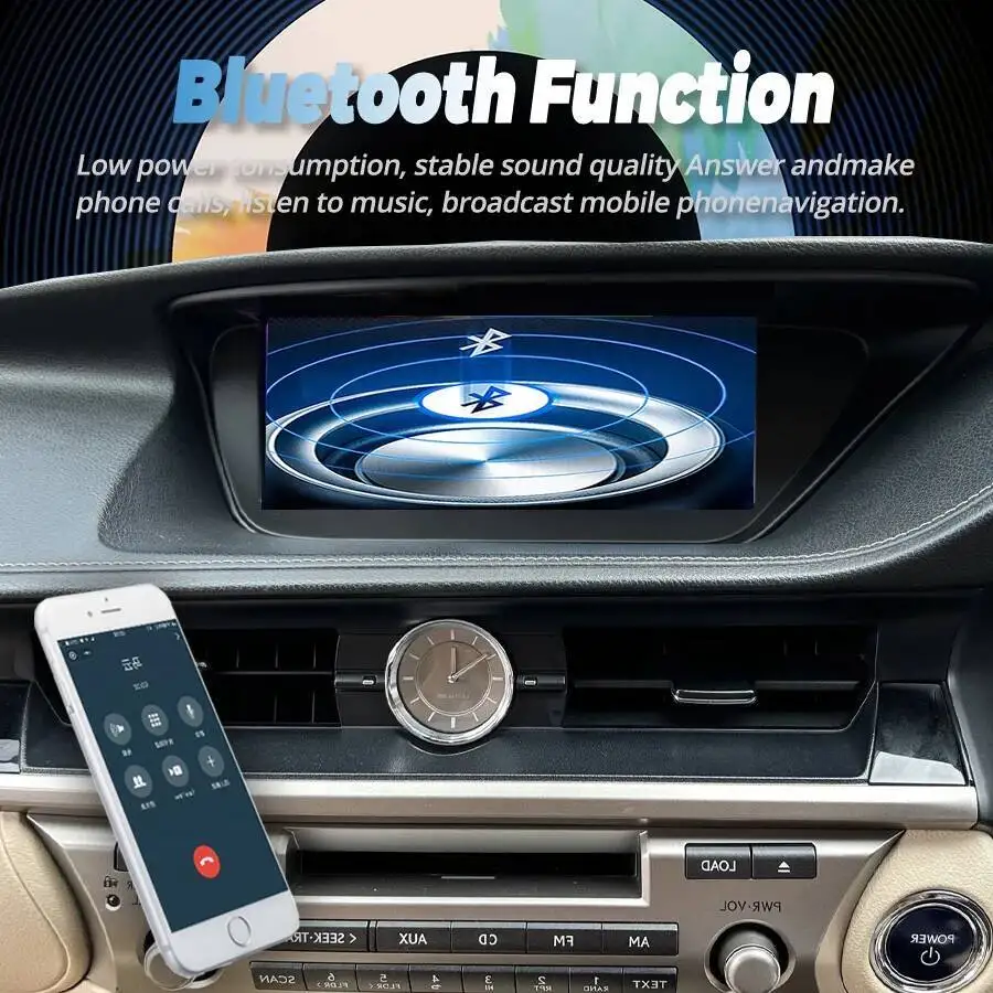 RHD Navigation Android 14 Car Radio Bluetooth 10.25inch Stereo For LEXUS ES ES200 ES300H ES250 ES350 2013-2017 DSP Screen