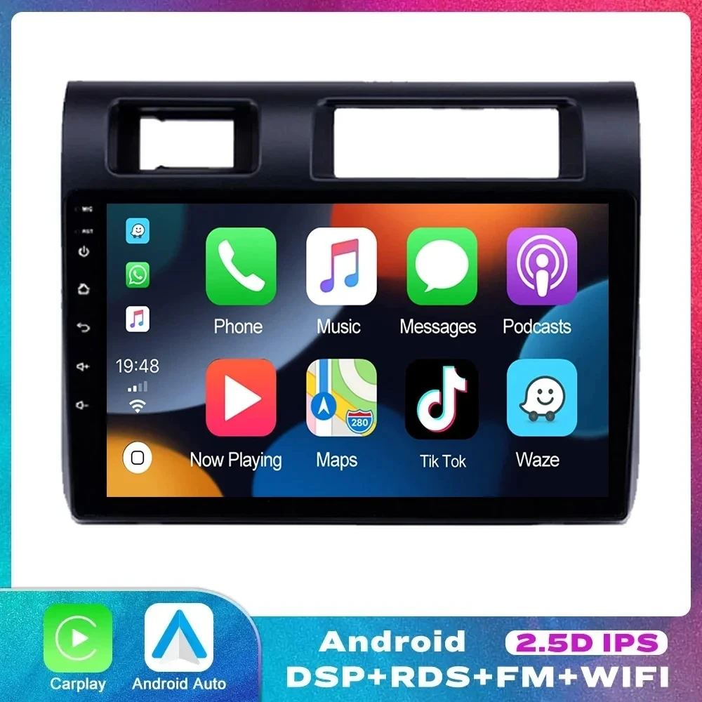 Android 15 Car Radio 2DIN Stereo Multimedia Player GPS Carplay for Toyota Pickup Land Cruiser LC70 LC79 Series 2007-2020