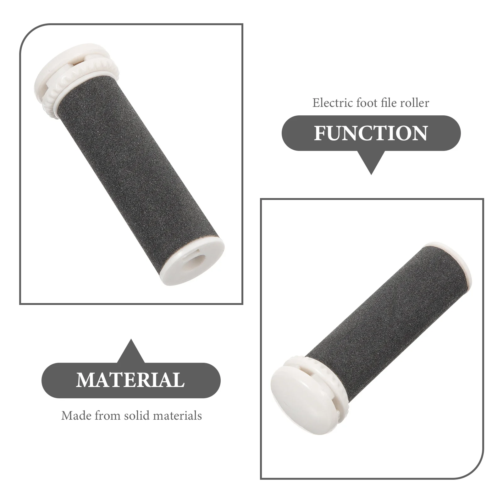 Cabezales de molienda de repuesto para Lima eléctrica para pies, rodillo de pedicura fino y grueso, herramientas para quitar la piel, cuidado de los pies, 4 Uds.