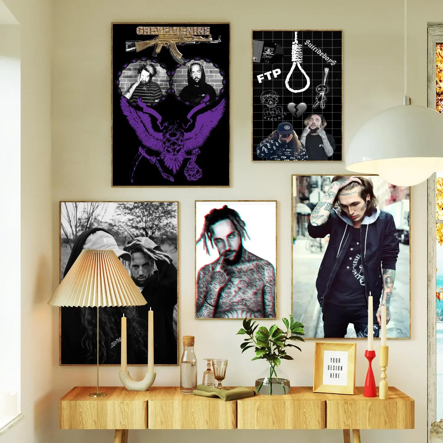 suicide boys Poster Prints Wall Art Canvas Painting Poster For Modern Family Living Room Home Decor