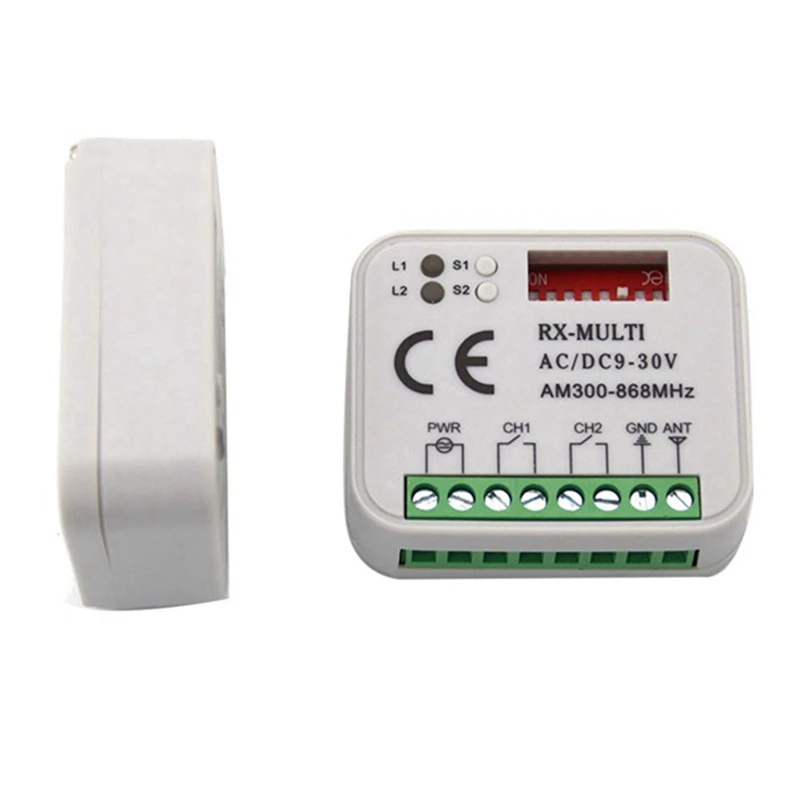 Multi-Frequency Receiver Control Switch RX-MULTI 300-900MHZ ABS For Access Control Wireless Remote Controller,B