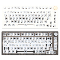 Feker IK75 Pro 3 Mode Wireless 75% Gasket Mechanical Keyboard kit Black Blue hot swappable lighting effects RGB led 2.4G BT