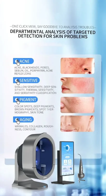 Ai Smart Skin & Scalp Analyzer Beauty Diagnostic Device With Microbial & Uv Detection