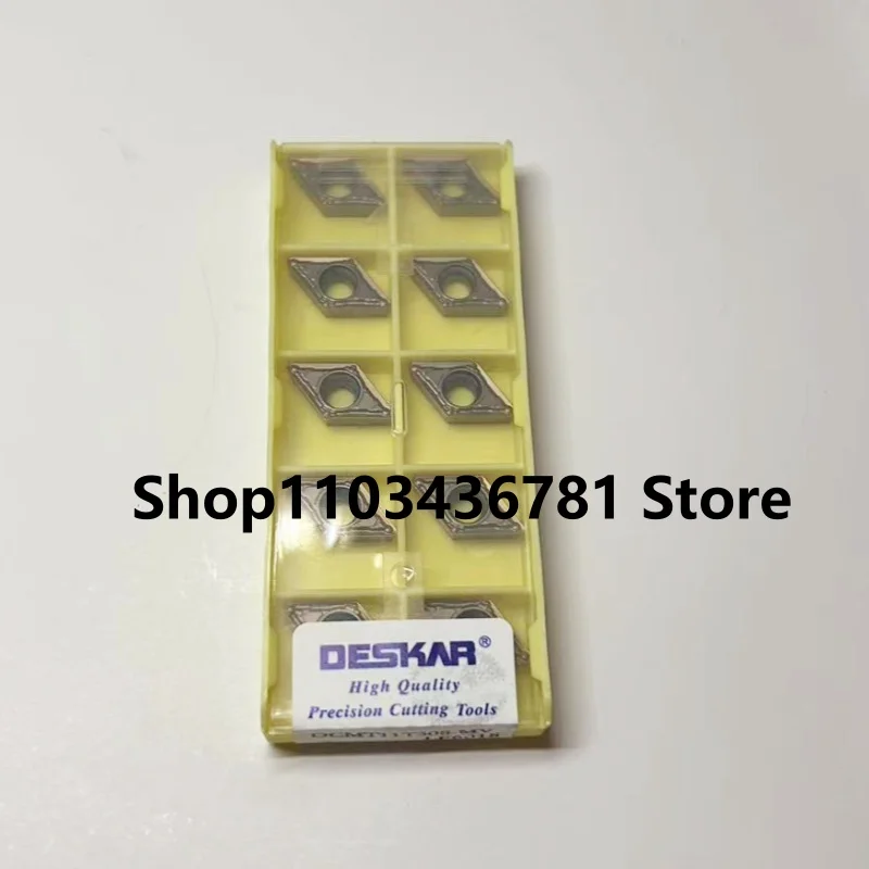 DCMT11T302-MV LF6018 /DCMT11T304-MV LF6018 /DCMT11T308-MV LF6018 CNC turning blade carbide inserts Cutting Tools 10Pcs