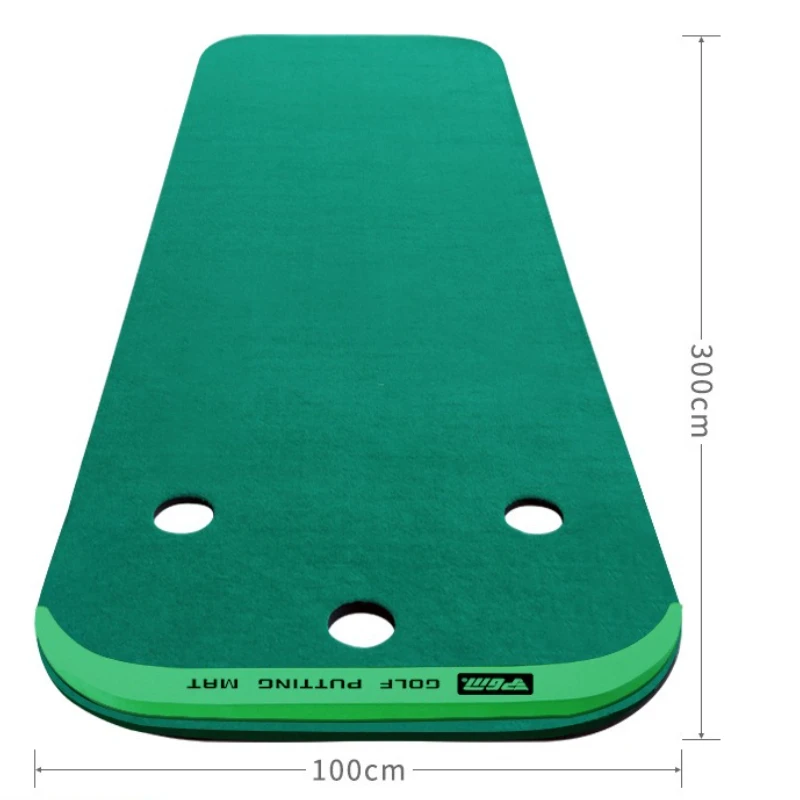 PGM Indoor Golf Putting Green Home Portable Golf Putter Trainer Mini Practice Mat Green Exercises Blanket Golfing Training Aids