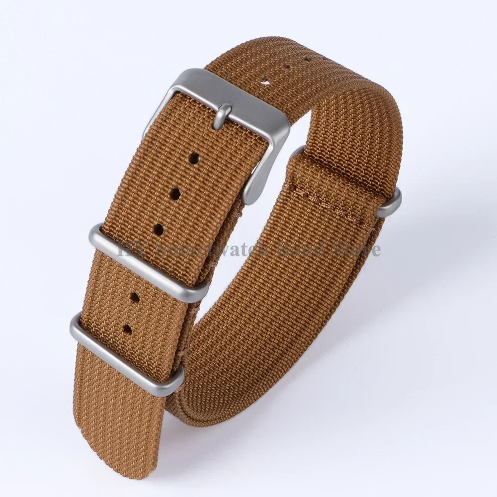 Military Strap Nylon Universal 18mm 20mm 22mm Watch Straps Striped Replacement Watch Accessories Nylon Watch Straps Braid