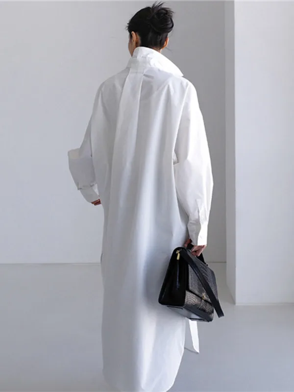

Midi irt Dr Open Cardigan Long Sve Asymmetrical Slit Sun Protection Loose plus Size Women's Faion Summer Outerwear