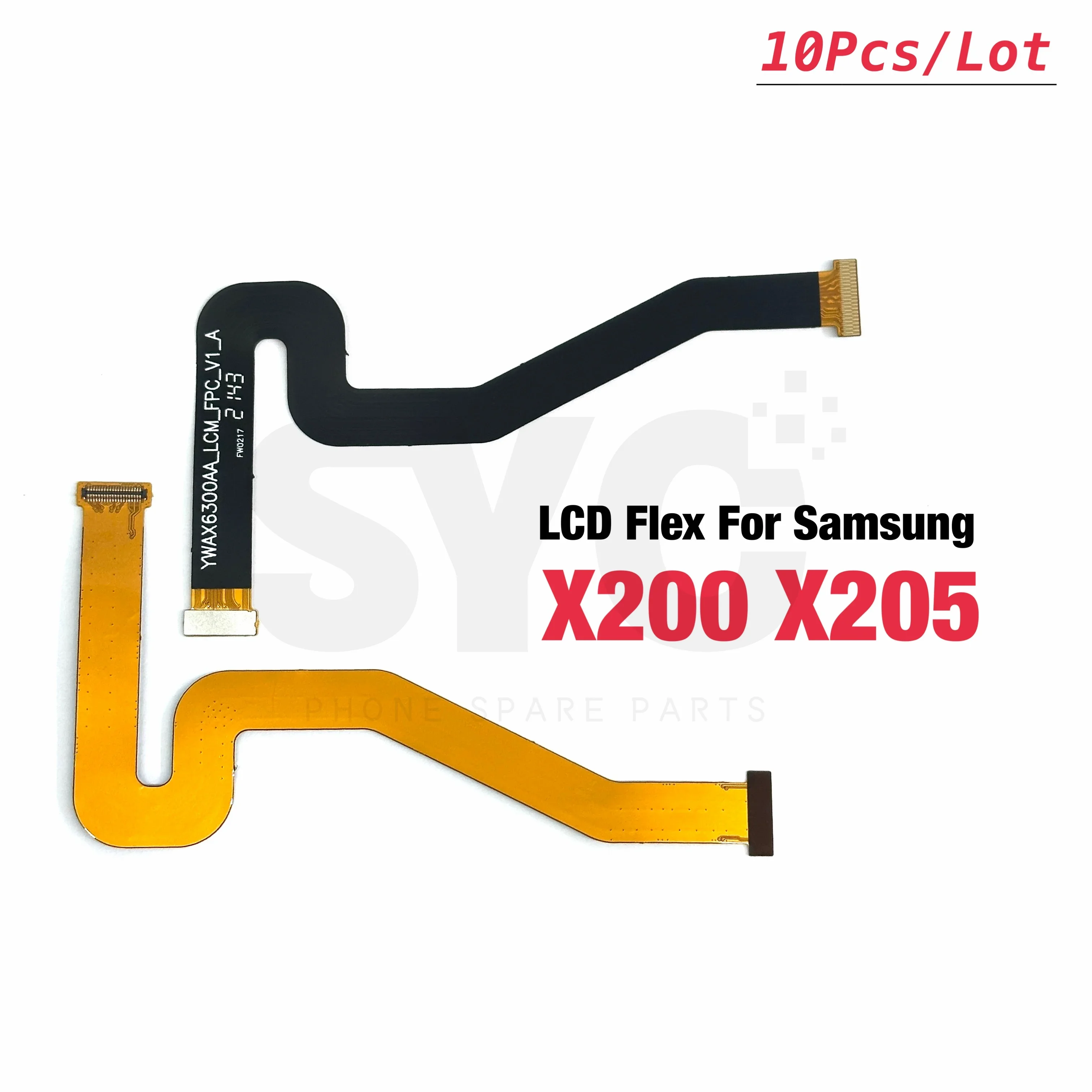 10 pçs/lote para samsung tab a8 10.5 sm-x200 x205 lcd conectar placa principal conector da placa-mãe cabo flexível peça de reparo