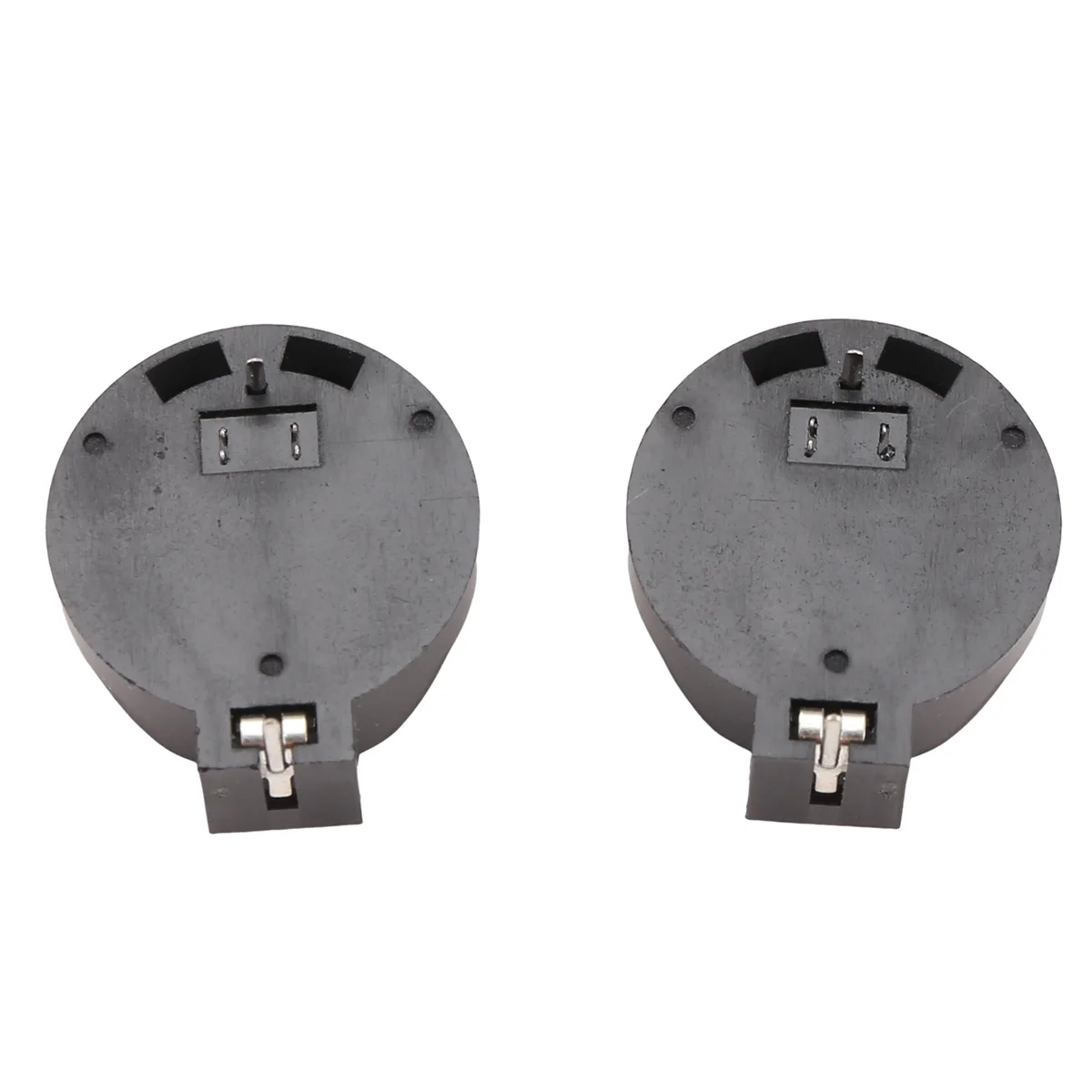 

SCLS 10pcs Black Round Button Battery Holder Case for CR2032 2016 2025