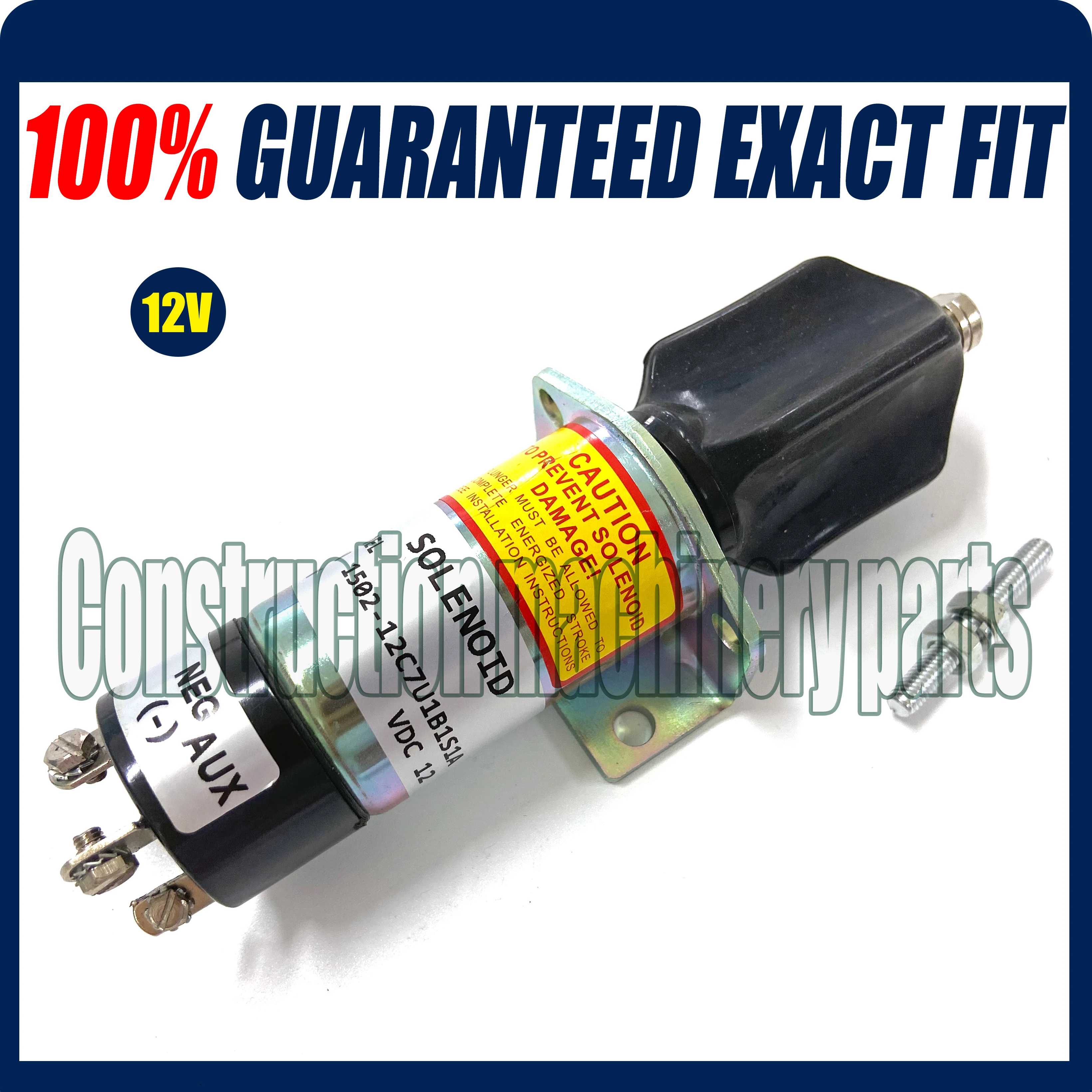 For Woodward 12V 1502-12C7U1B1S1A Fuel Stop Solenoid Valve