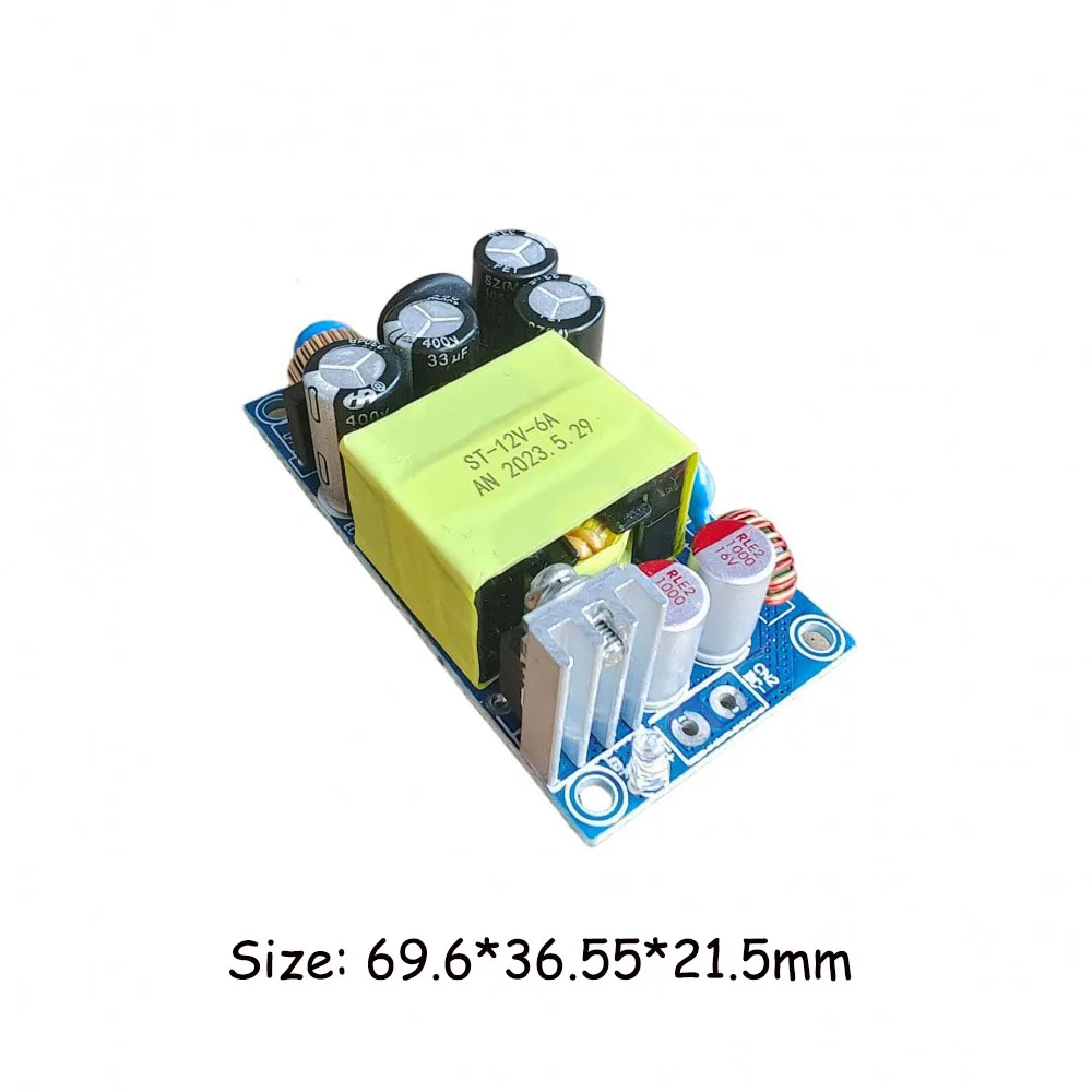 

24V 3A Switching Power Supply Module AC110-240V to DC24V 3A Power Supply Board 72W High-power with Short-circuit Protection