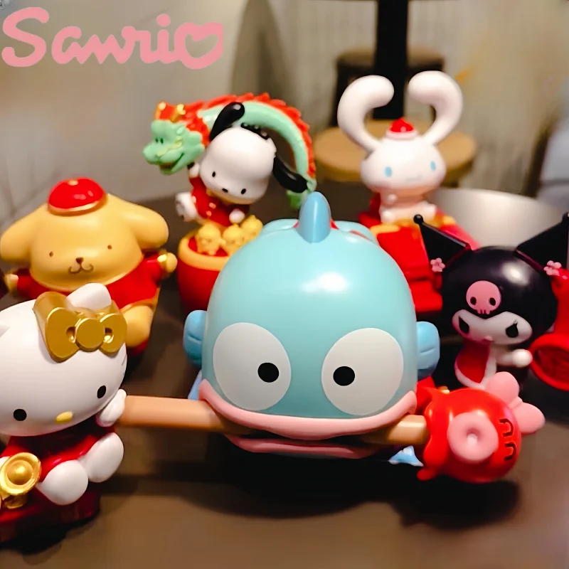 New Arrival Spot Goods Sanrio Kuromi New Year Series Lucky Cute Ornaments Anime Figures Models Desktop  Decorations Toy Kid Gift