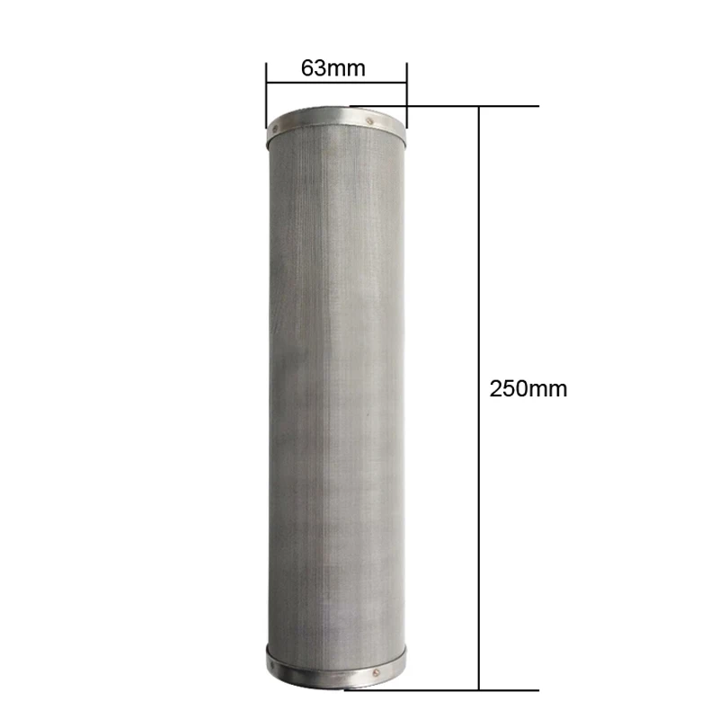 10Inch prefilter water filter, stainless steel screen filter element can clean 1 μ m/5 μ m