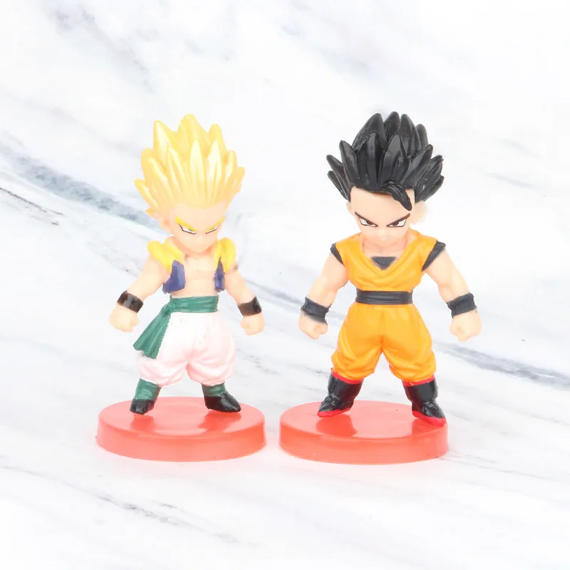 Figuras de acción de Dragon Ball Super Saiyan, Goku, Vegeta, muñecos de PVC DBZ, juguetes coleccionables hechos a mano, regalos para niños, 8 unidades por juego