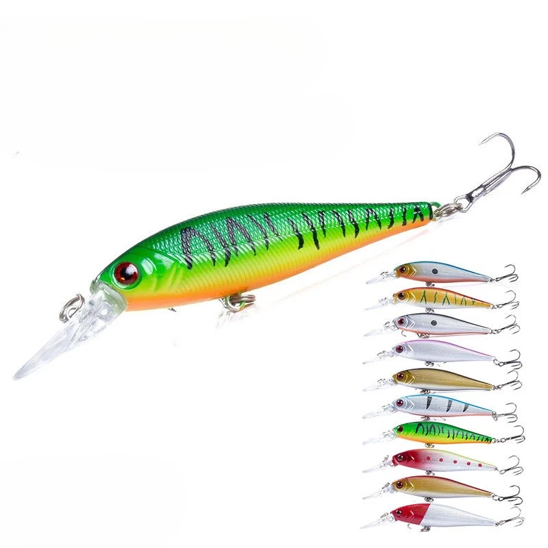 طعم مينولوا بلسان طويل لصيد الأسماك البحرية بيونيك مع طعم صيد مزيف على شكل فم