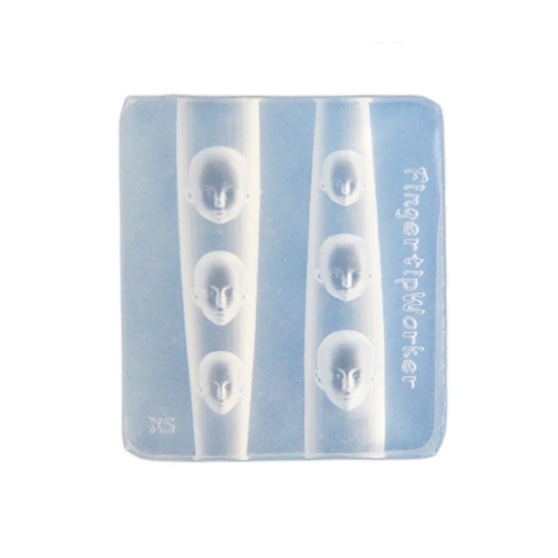 Face Silicone Mold 3D Art Sculpture Mold Tool Nails Salon Supplies
