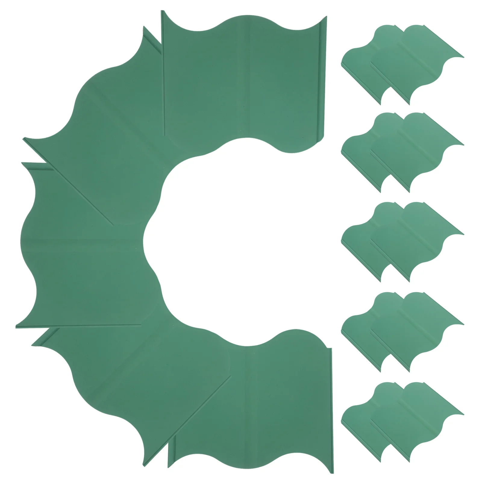 

20pcs Garden Fence Plastic Border Edging Flowerbed Decorative Borders PP Landscaping Durable Waterproof Easy Installation