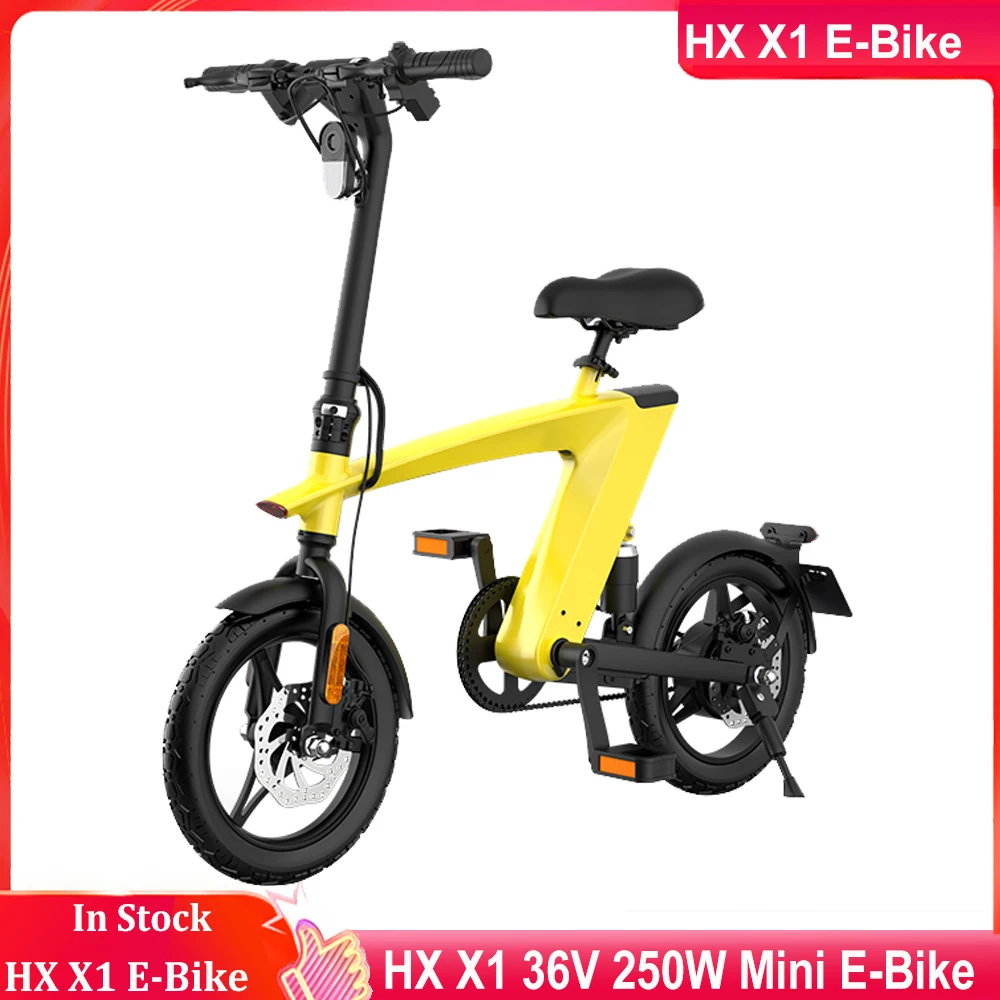 2021 Newest Version HX H1 Mini E-Bike 36V 250W Riding/ Electric Bike with Rear Spring shock Absorber