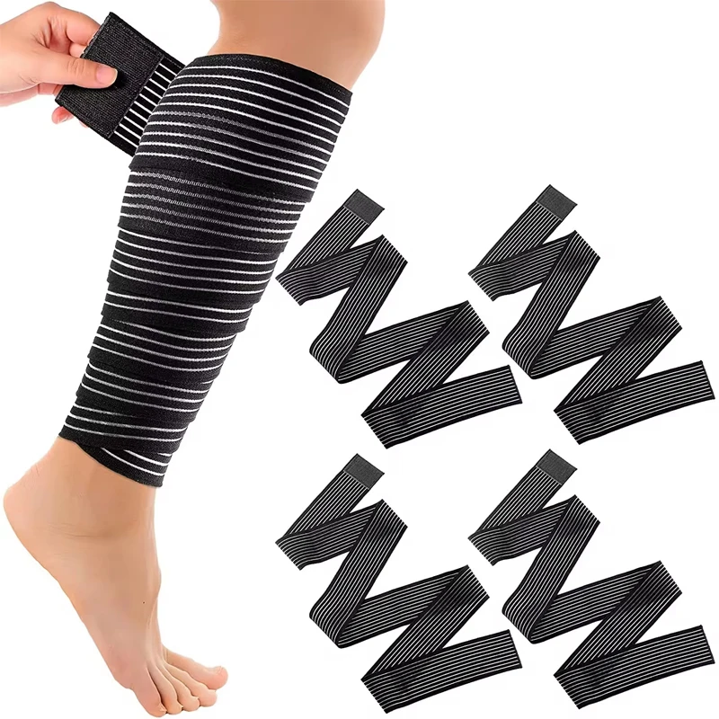 

1PC 150x7.5cm Extra Long Elastic Knee Wrap Compression Bandage Brace Support for Legs Stabilising Ligaments Squat Basketball