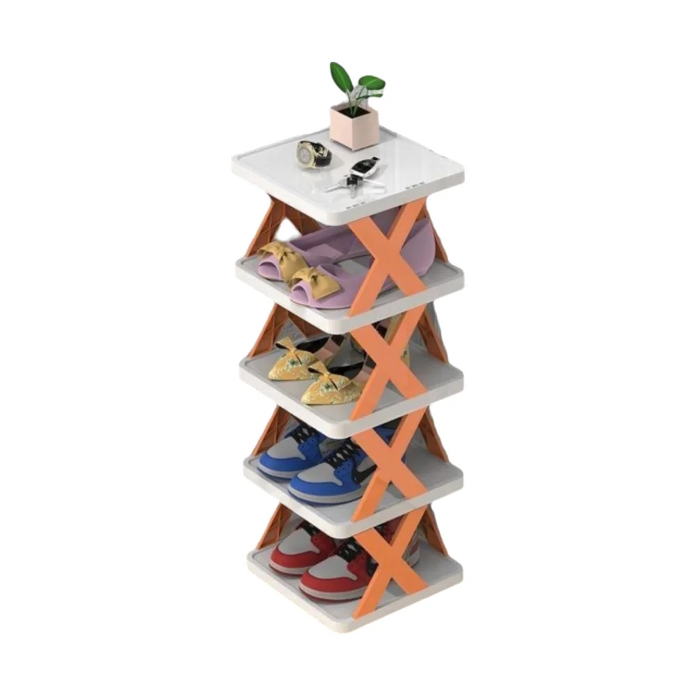 Detachable Folding Shoe Racks X-Shaped Space Saving Shoes Storage Organizer Removable Household Storage Color Shoe Cabinet