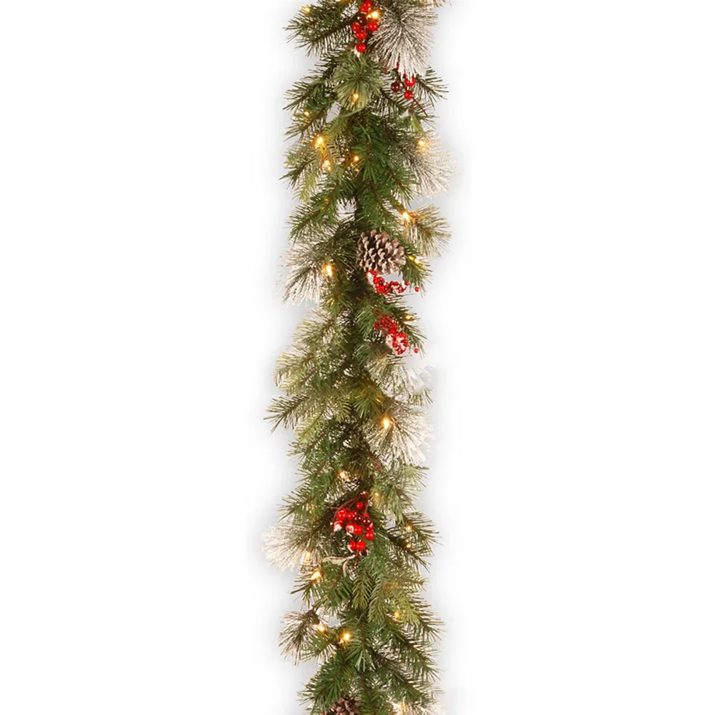 Christmas Decorative Garland Eco friendly Material No Assembly Required Multiple Styles Creates Joyful and Warm Atmosphere