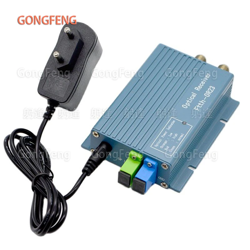 Imagem -02 - Catv Receptor Óptico de Alto Nível Fibra Óptica Conversor Wdm Duplex Conector Mini Modo com fr Saída Polegada Novo