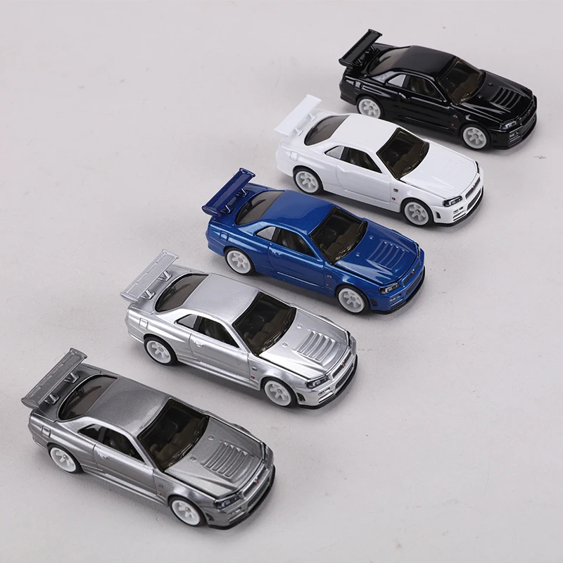ミニカー CORCI TOYS ZZC MODEL 1:64 GTR R34 Die-cast Alloy Car Model Toys Can Open The