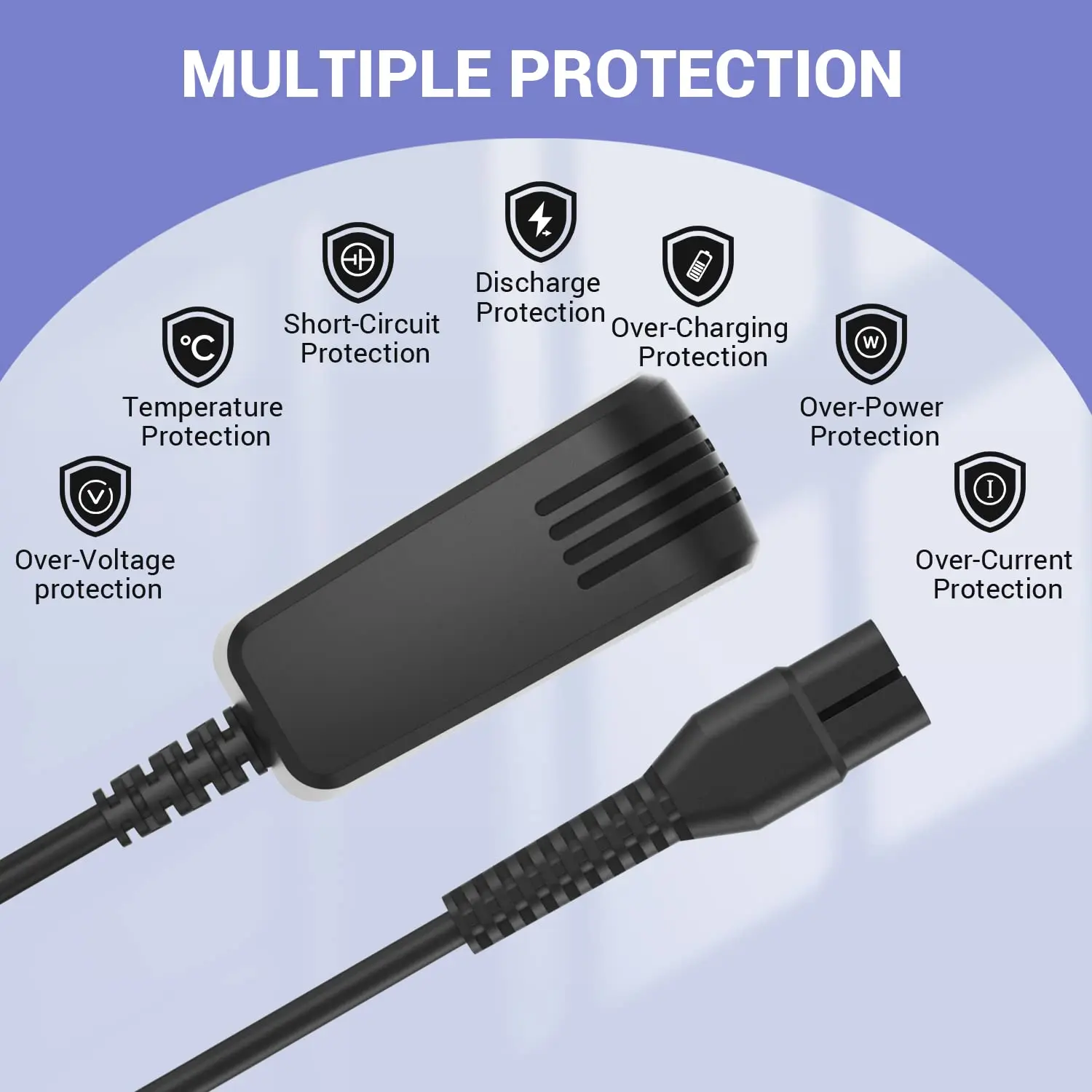 Shaver Charger Power Cord for Philips A00390 4.3V 70mA for Philips Norelco oneblade Charger QP2520 Compatible with QP2520/90, Q
