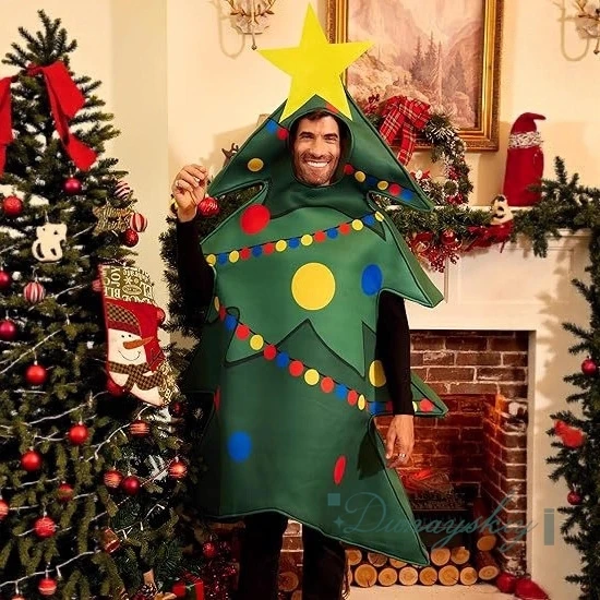 

Christmas Halloween Performance Foot Cover Christmas Tree Cosplay 코스프레 Christmas 코스프레 Prank Dress Up Funny Clothing