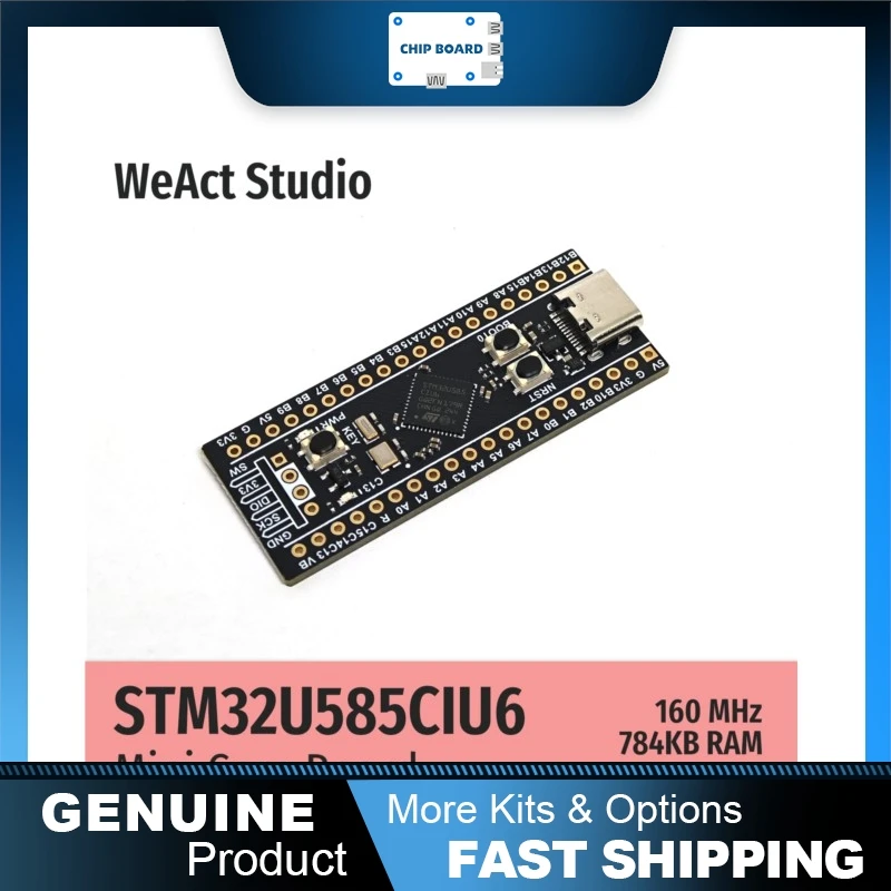 WeAct STM32U585CIU6 Core Board, STM32U585 Cortex-M33 160MHz, 2MB Flash, Low Power TrustZone MCU