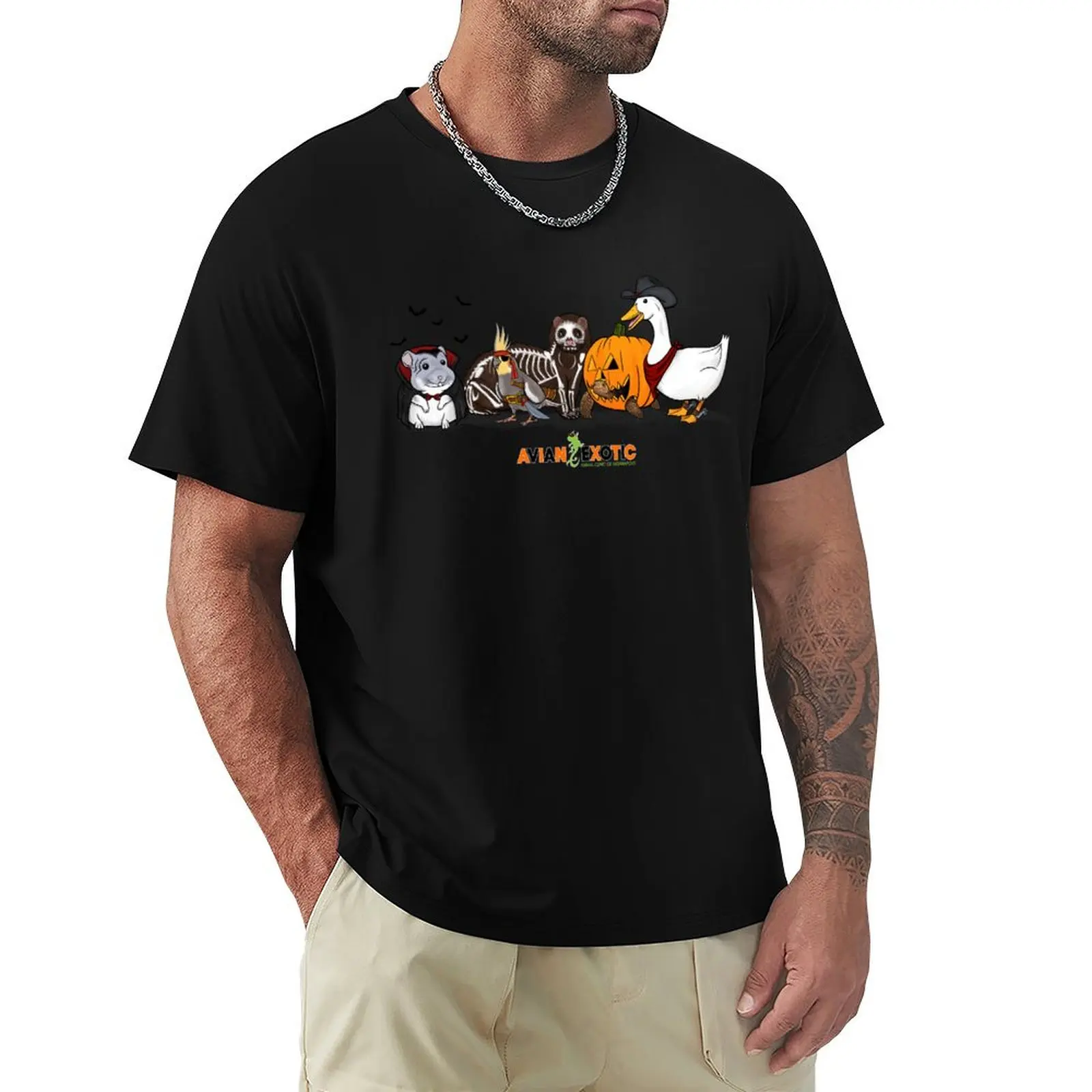 

AEAC Halloween Critters T-Shirt Work Utility Short Sleeve Shirt