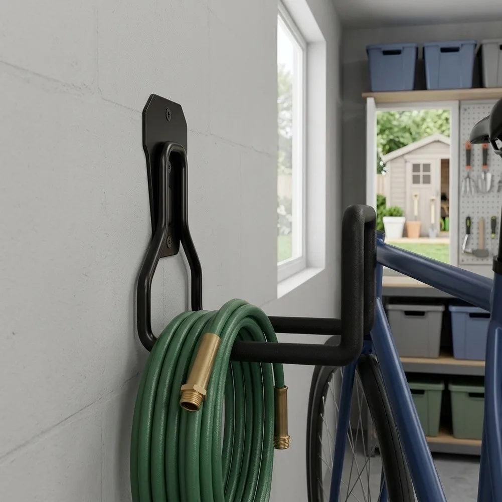 Outdoor Hose Storage Garden Hose Holder For Garden Maintenance Compact Dimensions Stainless Steel Screws Included