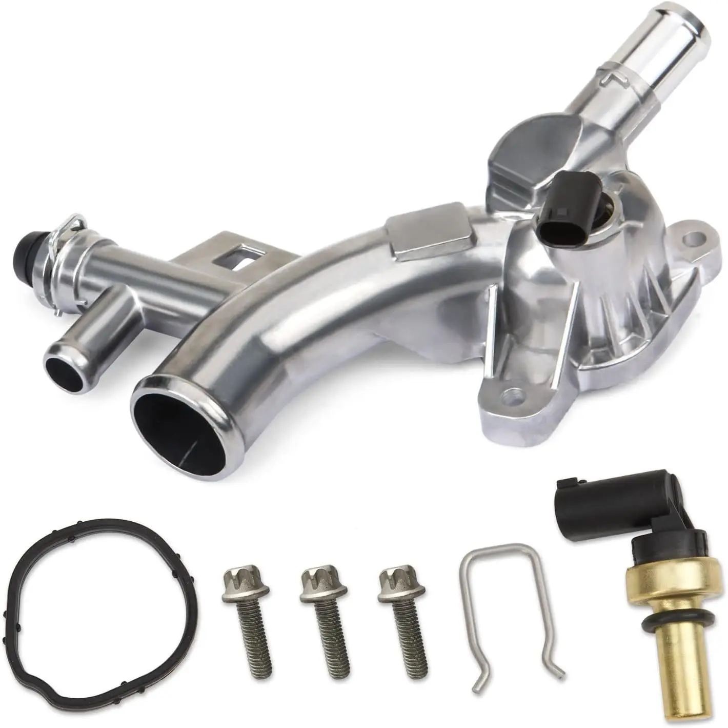 

25193922 Aluminum 13 for Buick Encore thermostat outlet Chevrolet Cruze Sonic Trax engine water tank water pipe 13251447