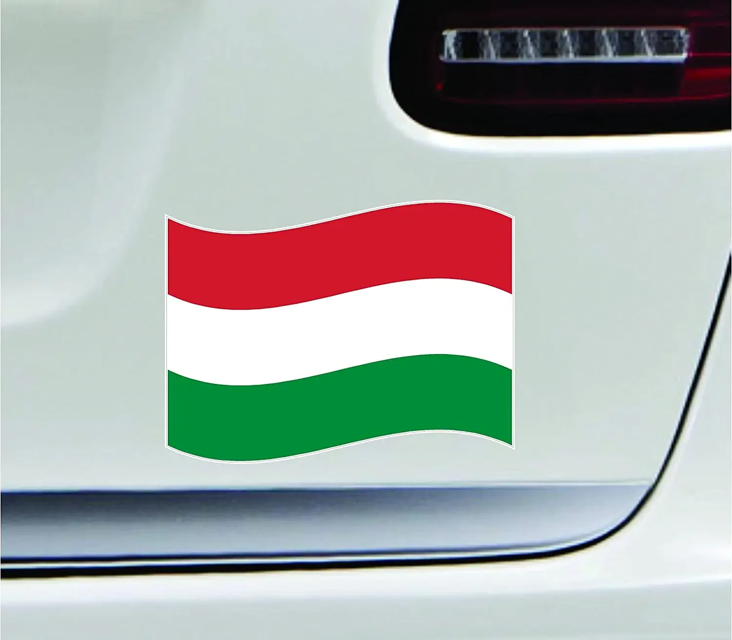 Waving Flag Hungary Symbol World Peace Love Humor Murica Color Sticker State Decal Vinyl Cover Scratches Car Accessories KK10cm