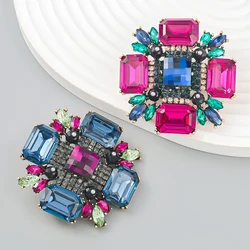 Muylinda Fashion Halloween Crystal Rhinestone Geometric Brooches Cute Bouquet Brooch Lapel Pin for Women Men Party Jewelry Gift