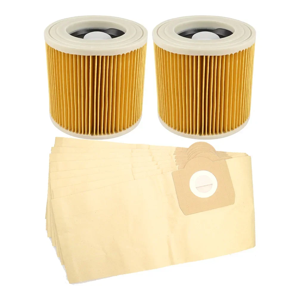 HEPA Filter Dust Bag for Karcher WD3300 WD3200 MV3 WD3 Vacuum Cleaner Spare Parts Accessories HEPA Filters Dust Bags