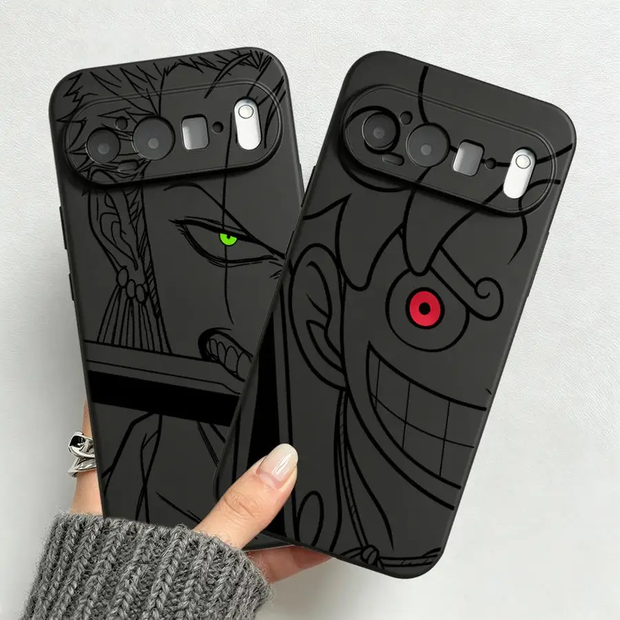Funda Handyhülle für Google Pixel 10A 10 9 Pro XL 6 7 8 Pro 9a 7a 6a 8a One Piece Happy Face Luffy Zoro