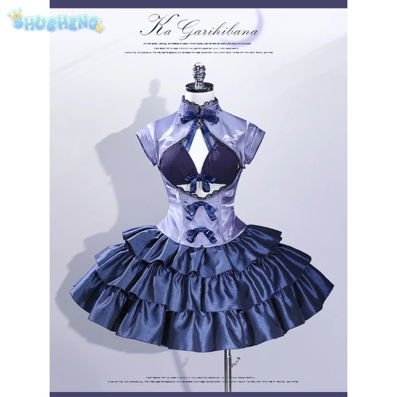 Kagari Hibana  The Magical Girl and the Evil Lieutenant Used to Be Archenemies Cosplay Costume Halloween Sweet Lolita Dress Set