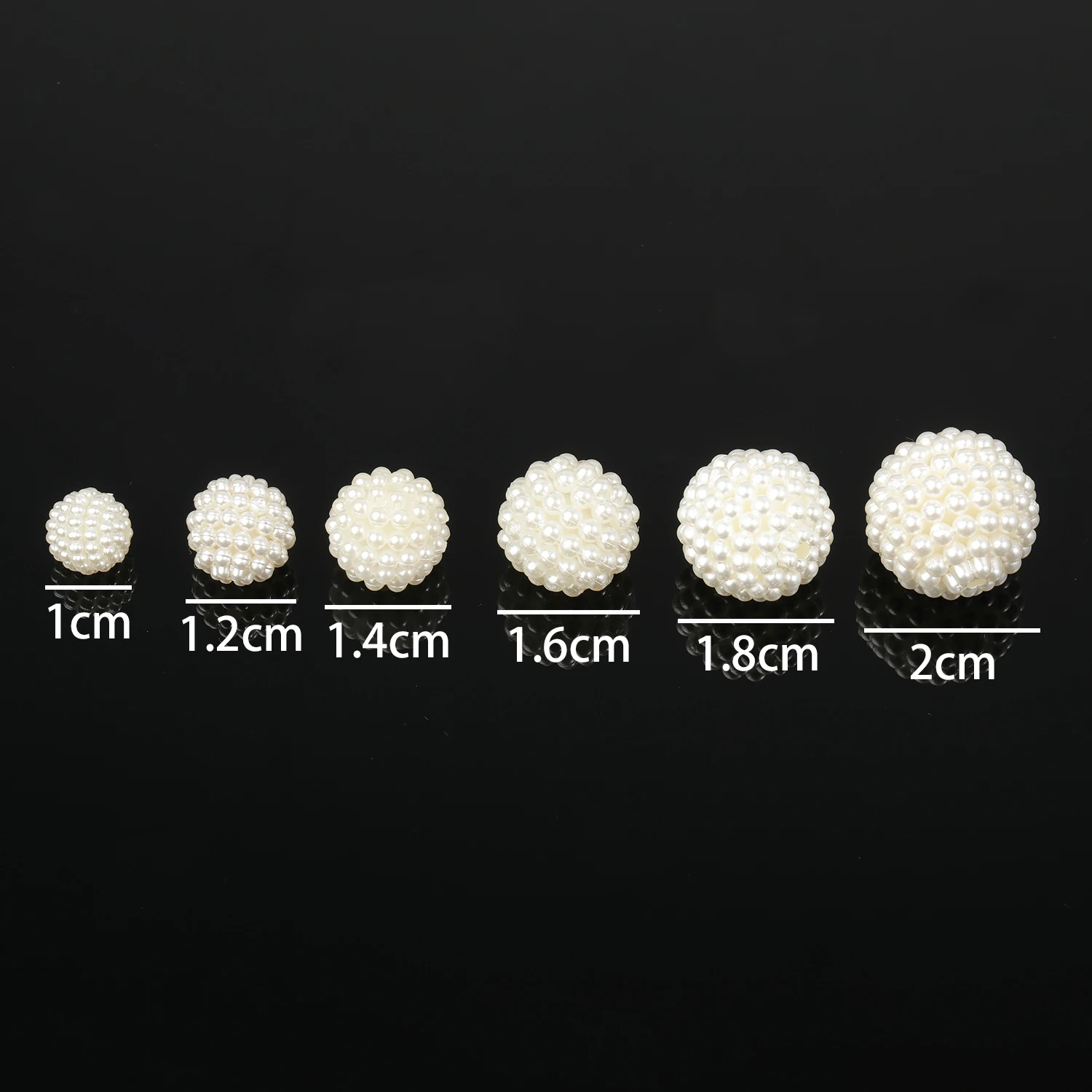 10-20mm ABS Imitation Pearl Beige Bayberry Beads Round Loose Spacer Beads Jewelry Making Handmade Earrings Necklace Accessories