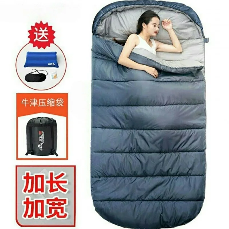 

Adult Outdoor Camping Sleeping Bag, Extra Wide and Thick, Suitable for All Seasons, Winter Cold Protection and Warmth