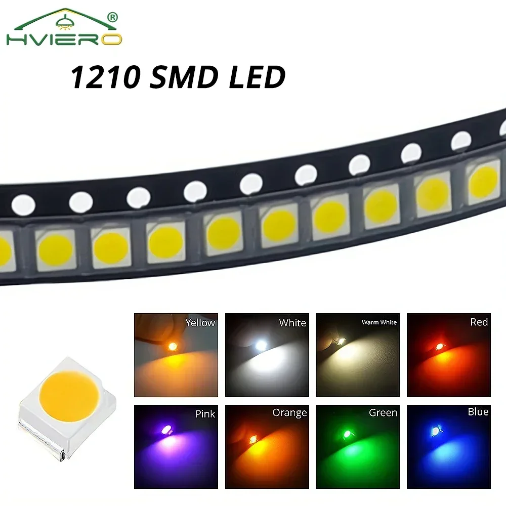 

Светодиодная лента из 100 диодов. Свет белый. Модель POWER TOP 1210 35х28mm SMD SMT PLCC-2 LED