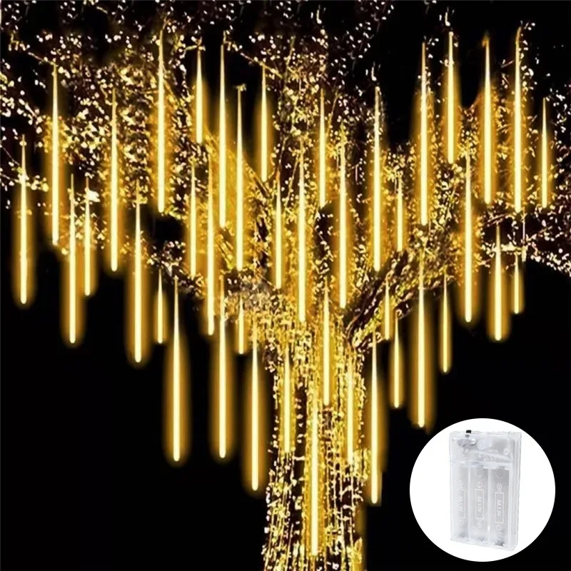 AA Battery Powered Christmas LED String Lights House Eave Tree Garden Street Wedding Decor