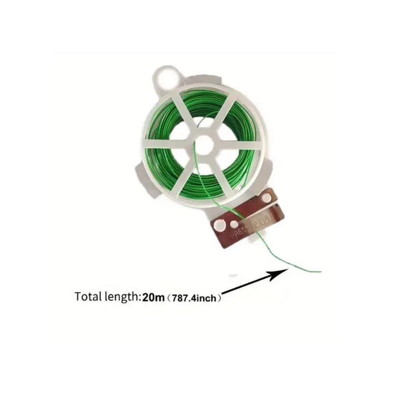 1pc Reusable Plastic Garden Plant Tie Reel - Multi-use Durable Tree Tie Cable With Cutter For Home & Garden