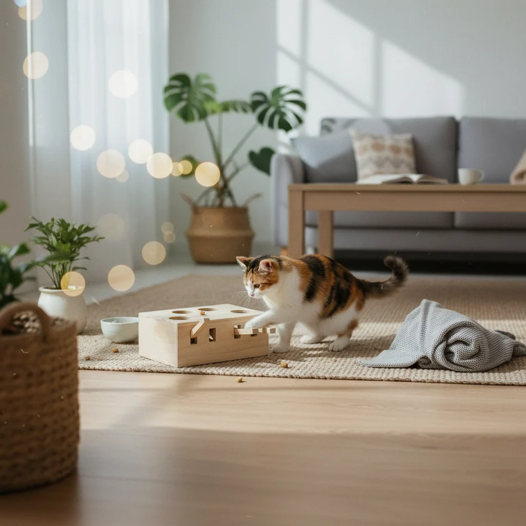 Whack a Rodent Feline Toy Multi Hole Design Interactive Feline Toy Indoor Play Safe and Long-Lasting for Cats