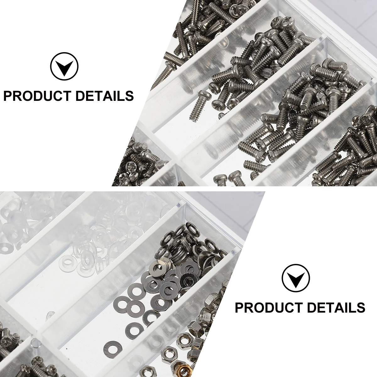 

1000 pcs Glasses Repair Tool Kit Plastic Screws Eyewear Maintenance Sunglasses Eyeglasses Fix Set 6 in 1 Screwdriver Cloth