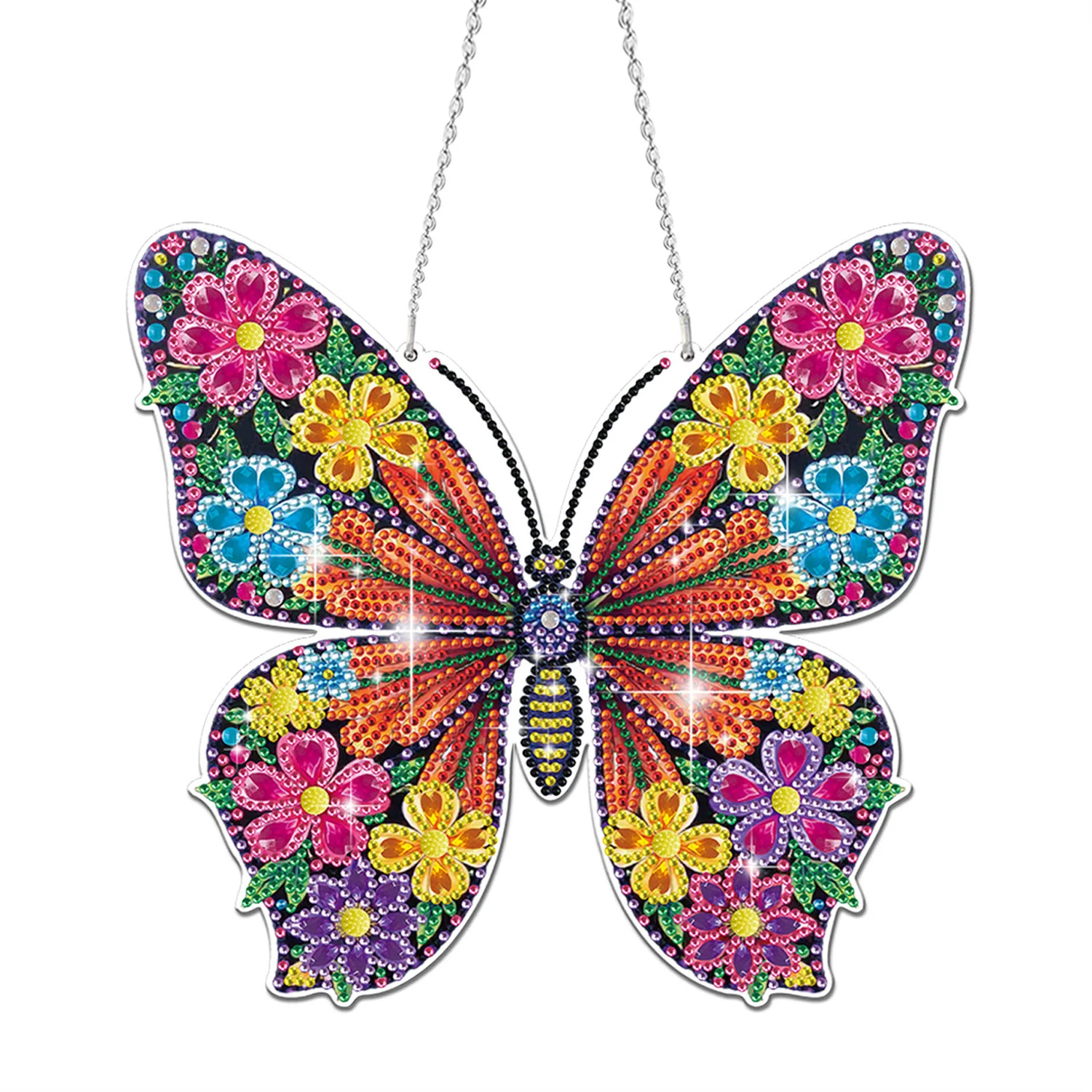 

Creative Butterfly Diamond Painting DIY Pendant, Handicraft Class Children's Paste Painting