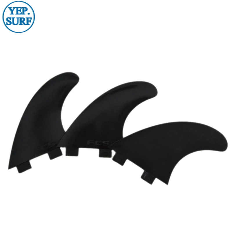 

Plastic UPSURF FCS Fins G5 Tri-fin Set Surfboard Fins Double Tabs Size M Quilhas Surf Surfboard Fins