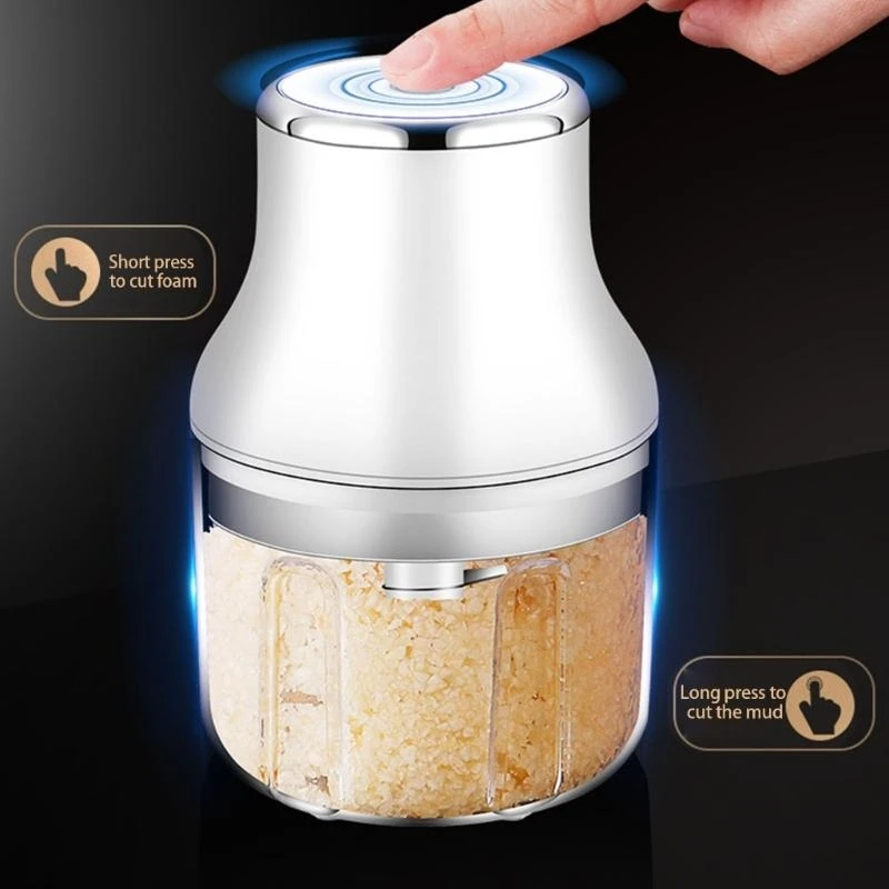

USB Rechargeable Crusher Powerful Chopper for Fruits Vegetables and Meats