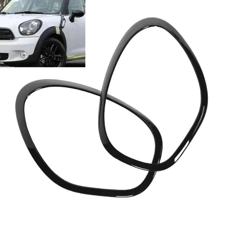 Headlight / Tail Lights Cover Ring Decoration Trim Light Decoration Sticker For MINI Cooper R60 Countryman John Works 2011-2016